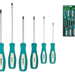 photo_2025-12-17_18-29-54 (3) Набор отверток 6шт (SL3х100,5,5х150 PZ2х100 PH0х75,1х100,2х125) ВОЛАТ (двухкомп. рукоятка Anti-Slip)